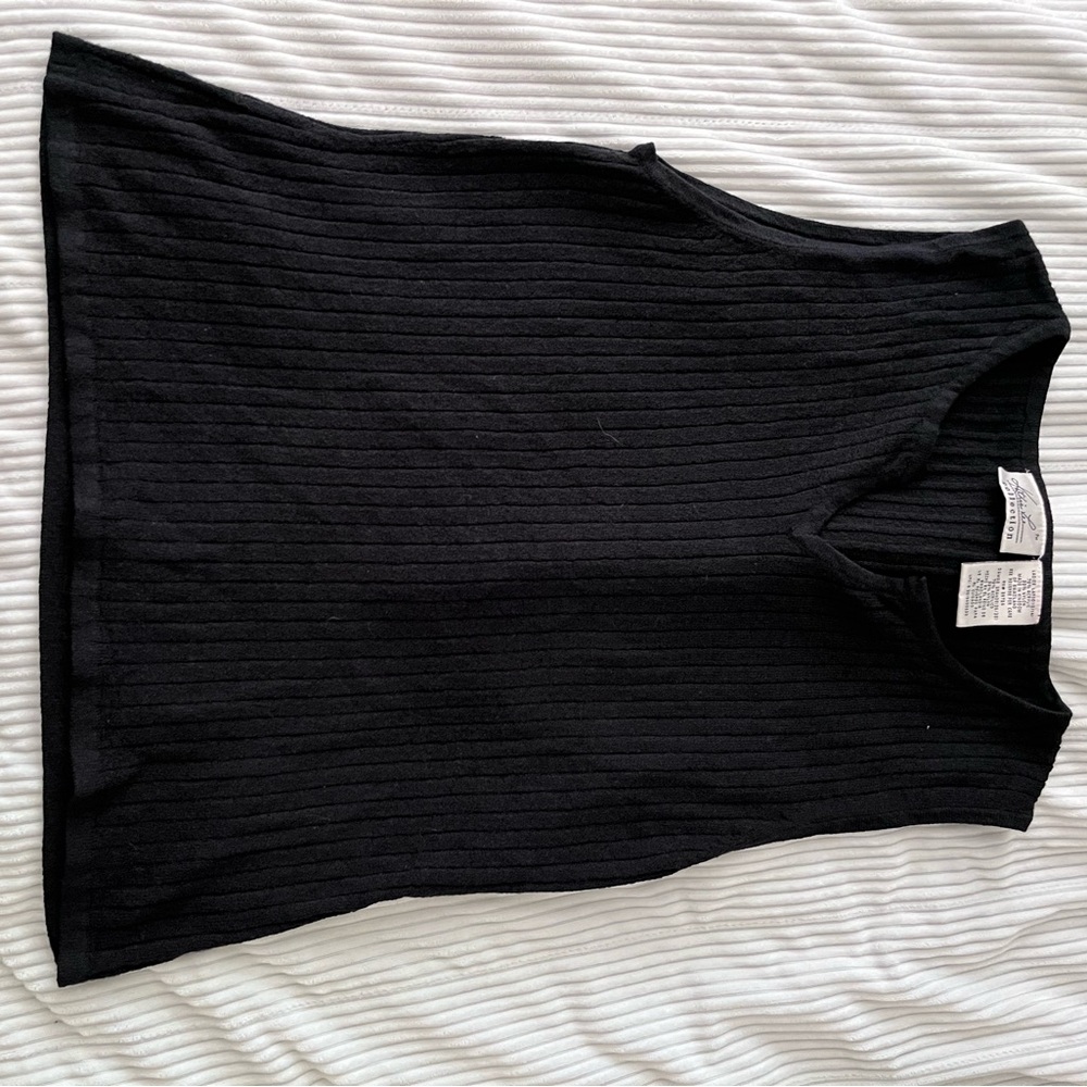 Black sweater vest